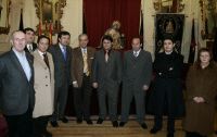 Francisco Javier Martín, José Pazos, Carlos García, José Millaruelo, Alfredo López, David Muriel, Gabriel Santos, Jesús Rodríguez y María del Pilar Alonso. / GABRIEL VILLAMIL