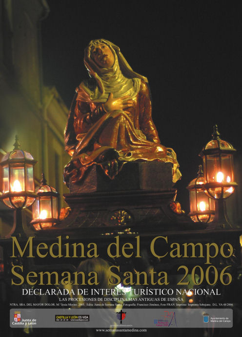 Cartel anunciador de la Semana Santa de Merdina del Campo año 2006