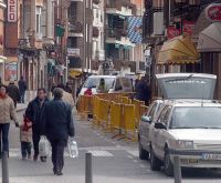 Calle de Simn Ruiz, acceso a la Plaza Mayor de la Hispanidad de Medina del Campo 