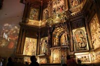 Retablo de la Basílica de la Encina de Ponferrada , localidad leonesa donde mañana se inaugura la próxima exposición de Las Edades del Hombre, que bajo el lema 