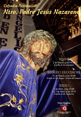 Cartel de presentación de la Semana Santa de la Cofradía Nuestro Padre Jesús Nazareno de Medina del Campo