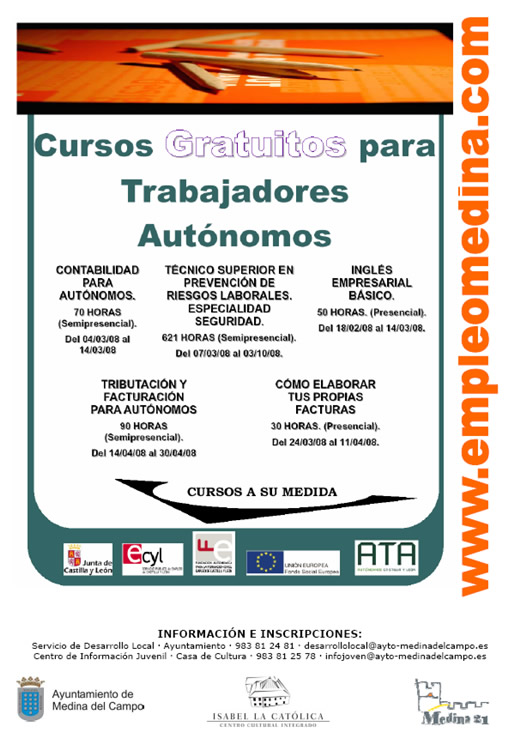 Cartel anunciador de los cursos gratuitos AFIES