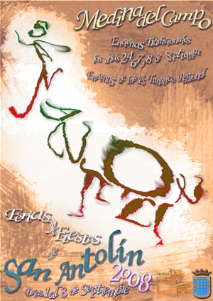 Cartel de las Ferias y Fiestas de San Antolín 2008