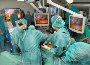 Intervencin de ciruga laparoscpica en el Hospital de Medina del Campo. / FRAN JIMNEZ