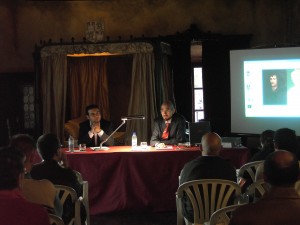 Felipe Lpez y Guillermo Arrniz durante la conferencia.