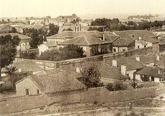 Vista posterior del convento de Santa Isabel. Casa Luis Saus, 1918 (detalle)