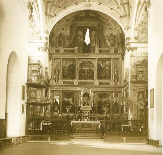 Iglesia de Santiago el Real. Interior del templo. Primera década del siglo XX