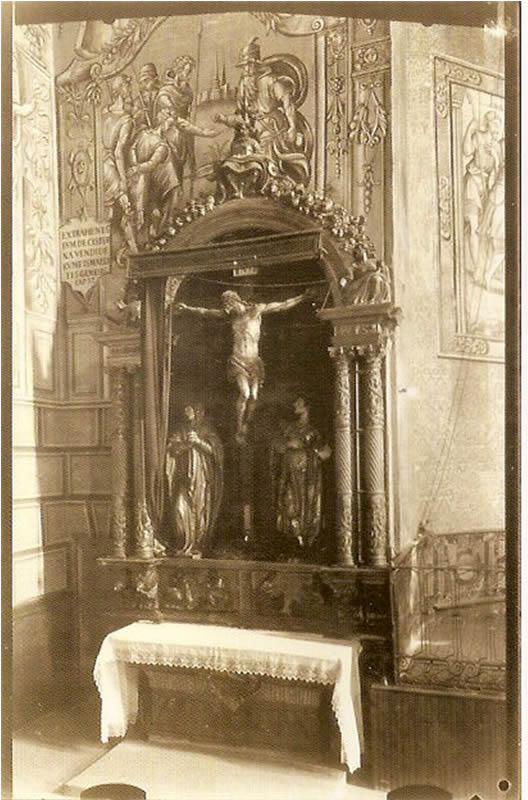 Convento de Sta. María Magdalena de MM. Agustinas. Retablo del Calvario, de Esteban Jordán. Constantino Candeira, mayo de 1935
