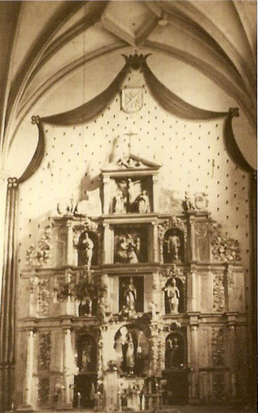 Convento de Santa Clara de mm. Clarisas. Retablo de la iglesia conventual. Década de 1950