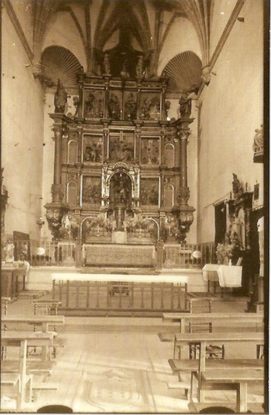Iglesia de San Miguel. Capilla y retablo mayor. Constantino Candeira. 17 de mayo de 1935