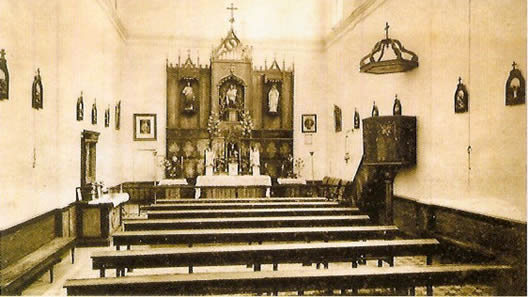 Balneario de las Salinas. Interior de la nueva capilla. Thomas, h.1920