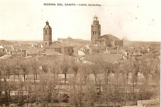 El choplal con las torres de San Facundo y la Colegiata al fondo. 1903-1904