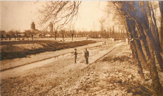 Arranque del Chopal desde el río Zapardiel. Primera década del siglo XX