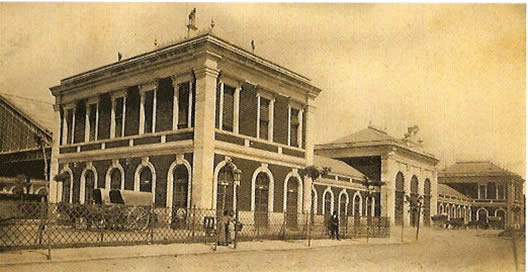 Estación de ferrocarril. Edificio de viajeros, 1903-1904