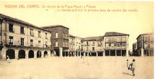 La Casa del Peso y el esquinazo de la Rinconada. Fot. Thomas, 1918-1919