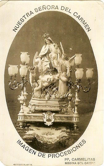 Imagen procesional de la Virgen del Carmen. Honorio Román, h.1920
