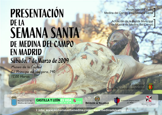 Cartel de presentación de Semana Santa de Medina del Campo en Madrid