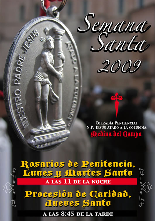Cartel anunciador de las procesiones de la Semana Santa de Medina del Campo