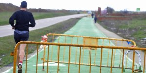 Obras en el carril bici de Medina del Campo. ::  FRAN JIMÉNEZ