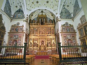 Retablo de la iglesia de Santiago el Real, sede de la exposición en Medina. :: FRAN JIMÉNEZ