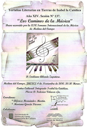 Cartel "Los Caminos de la Música"