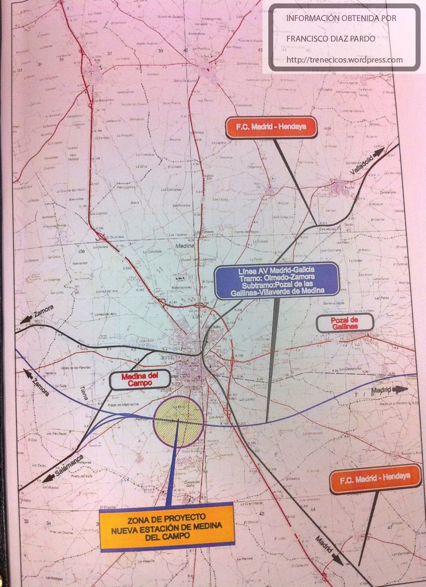 Zona proyecto nueva estación de Medina del Campo