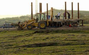 Obras de construcción del centro de interpretación de la naturaleza. :: FRAN JIMÉNEZ