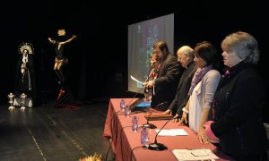 Celina Matilla, Carlos García, Ricardo Blázquez, Teresa Lopez y M. Victoria Botín. :: FRAN JIMÉNEZ