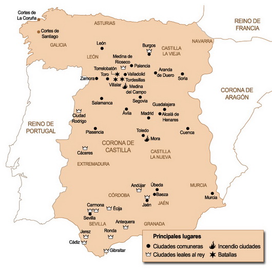 Mapa comuneros