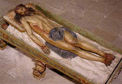 Cristo Yacente. Gregorio Fernández. Hacia 1627. Madera policromada. 210x115x91 cm Museo del Convento de Sant Clara MM.Clarisas. Medina de Pomar (Burgos)