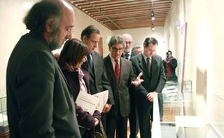 Inauguración de la exposición en el Archivo General de Simancas, con la alcaldesa de Medina, Teresa López.ELDIADEVALLADOLID.COM