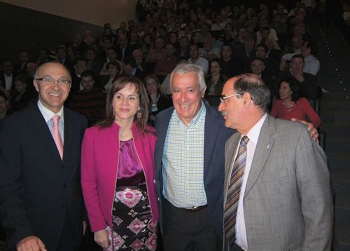 Ramiro Ruiz Medrano, Silvia Clemente, Javier Arenas y Crescencio Martín Pascual Foto: EUROPA PRESS