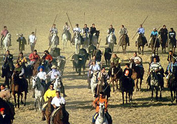 Encierro a caballo en Medina del Campo (Valladolid). | cetnotorolidia.com