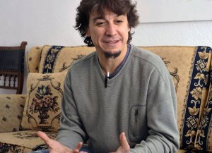 Javier Veiga, ayer, en Medina. :: FRAN JIMÉNEZ