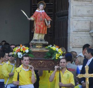 Procesión de San Antolín, a la que sí asistirá la alcaldesa. :: F. JIMÉNEZ