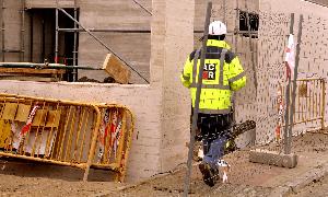 Aspecto de las obras del centro infantil. Fran Jiménez