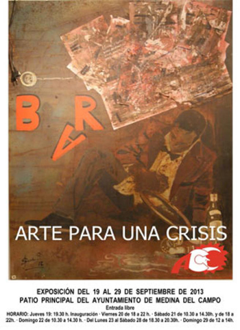 Cartel exposición "Arte para una crisis"
