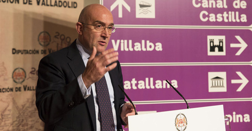 El presidente Jesús Julio Carnero, durante la presentación de los nuevos indicadores.