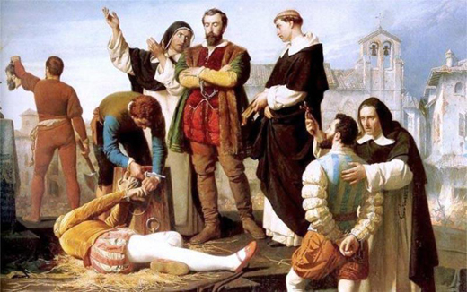 Los Comuneros Padilla, Bravo y Maldonado en el Patíbulo, 24 de abril de 1521. Antonio Gisbert Congreso de los Diputados
