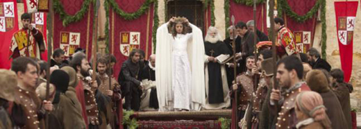 Escena que recrea la proclamación en Segovia de Isabel la Católica como Reina de Castilla. / EL NORTE