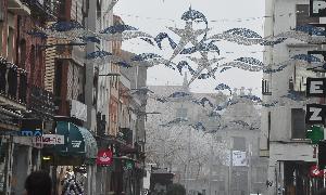 Arcos navideños en la calle Padilla de Medina del campo. / Fran Jiménez