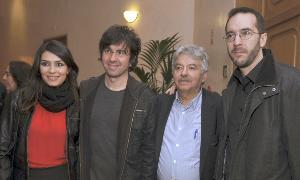 Marta Fernández, Eduardo Chapero-Jackson, el director del certamen, Emiliano Allende y Enrique Gato. / Fran Jiménez