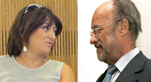 La alcaldesa de Medina del Campo, Teresa López y Javier León de la Riva, alcalde de Valladolid| Foto: fotos de ICAL