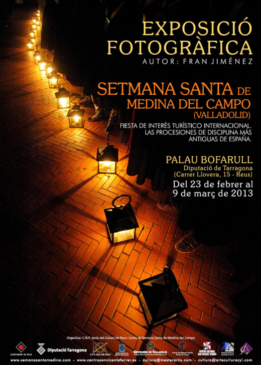 Exposición fotográfica de la Semana Santa de Medina del Campo en el Palau Bofarull, Diputació de Tarragona
