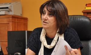 La alcaldesa de Medina, Teresa López. / F. J.