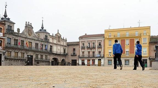 Aspecto de la Plaza Mayor tras las obras. / F. J.