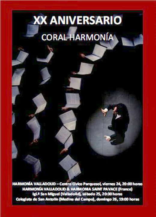 Cartel XX Aniversario Coral Harmónica