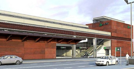 Recreación de la nueva estación de AVE en Medina.