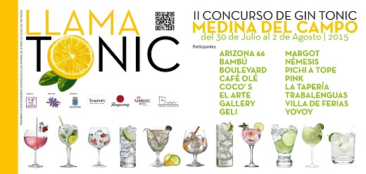 LLAMATONIC-2015 Concurso Gin Tonic Medina del Campo Asociación Hostelería
