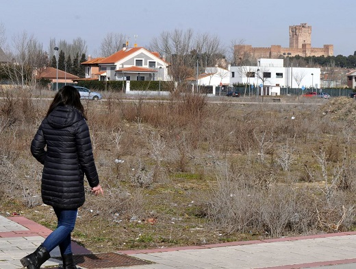 Zona donde se construirá el centro, en la futura zona residencial de la Ribera del Zapardiel F. Jiménez